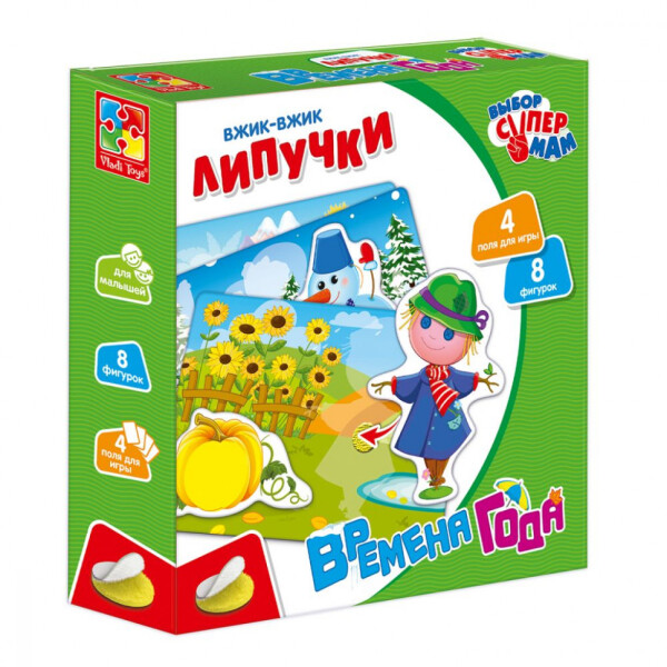 

Игра настольная Вжик-вжик Липучки VT1302-23 Времена года
