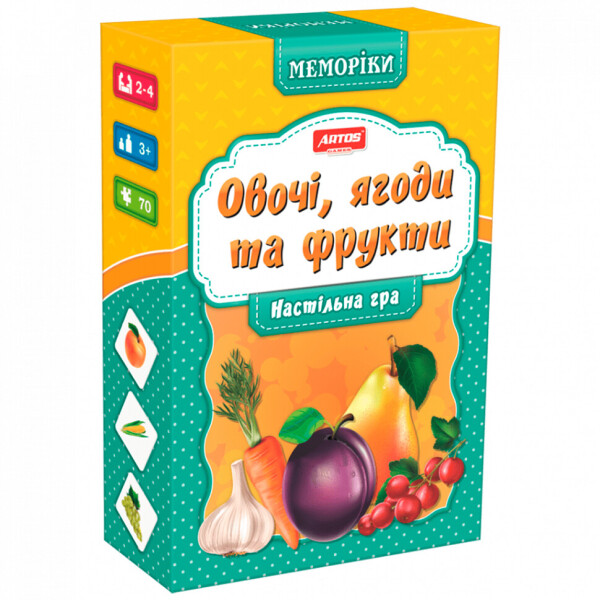 

Настольная игра Овочі та фрукти (Мемо) 0659