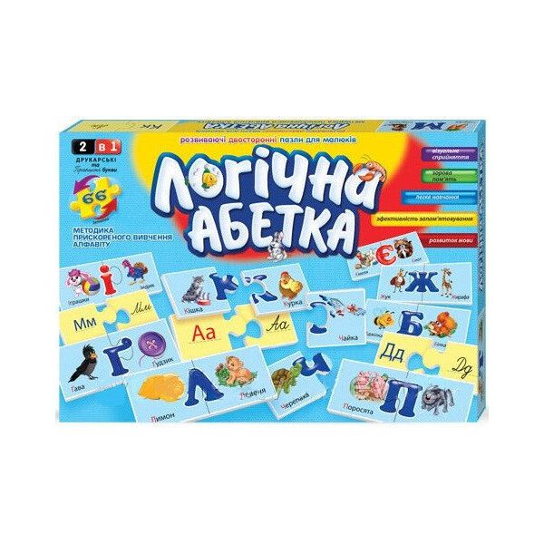 

Развивающие пазлы Логічна абетка 2621DT
