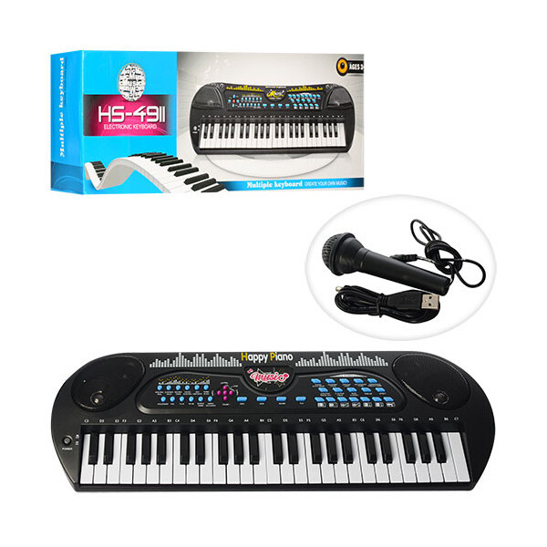

Синтезатор HS4931 49 клавиш, микрофон,USB