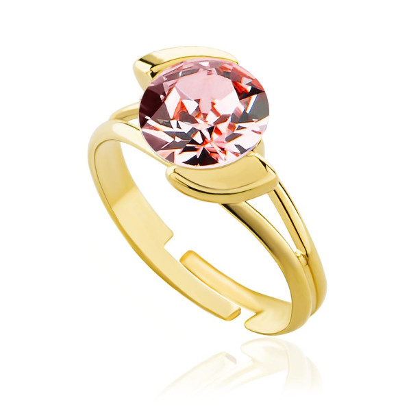 

Кольцо с кристаллом Swarovski в позолоте (1662391)