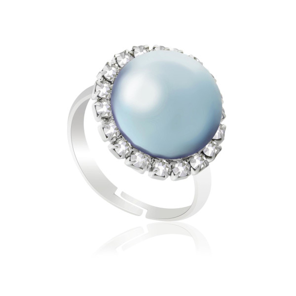 

Кольцо с кристаллами Swarovski и искусств. жемчугом (1662418)