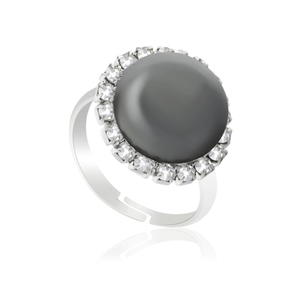 

Кольцо с кристаллами Swarovski и искусств. жемчугом (1662419)