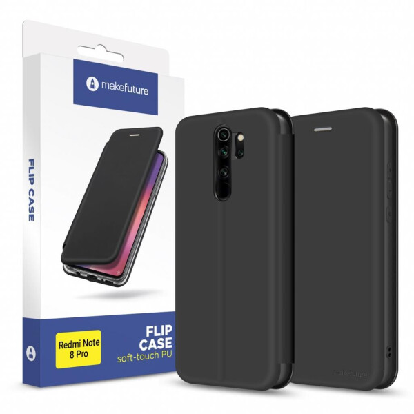 

Чехол для мобильного телефона MakeFuture Flip Case (Soft-touch PU) Xiaomi Redmi Note 8 Pro Black (MCP-XRN8PBK)