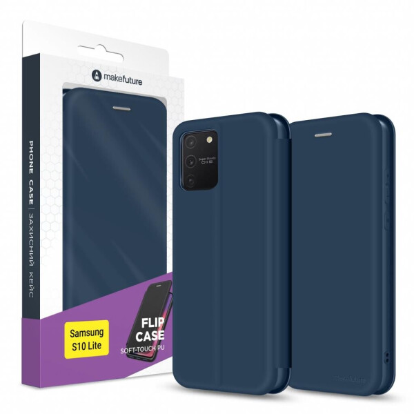 

Чехол для мобильного телефона MakeFuture Samsung S10 Lite Flip (Soft-Touch PU) Blue (MCP-SS10LBL)