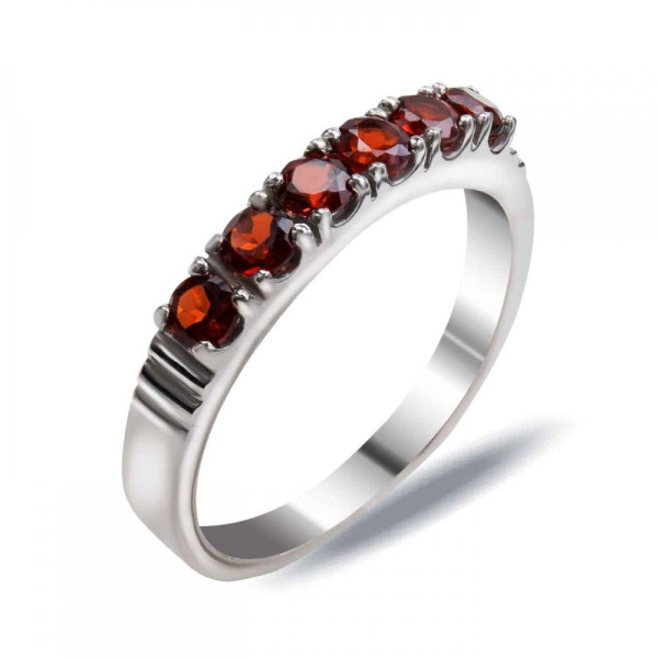 

Кольцо из серебра с гранатами, размер 16 (1663377)