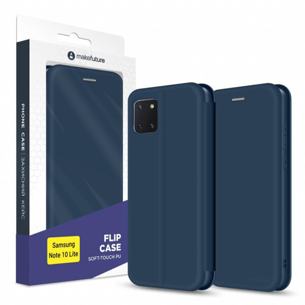 

Чехол для мобильного телефона MakeFuture Samsung Note 10 Lite Flip (Soft-Touch PU) Blue (MCP-SN10LBL)
