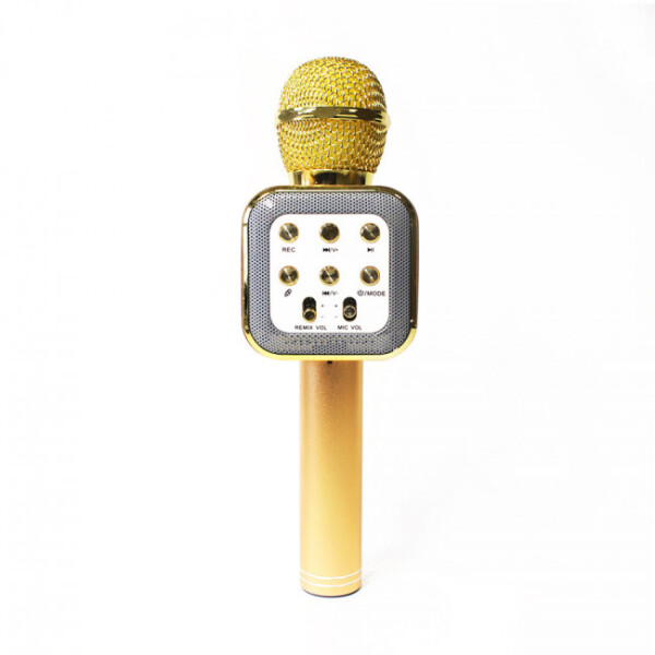 Акция на Беспроводной микрофон караоке WS-1818 Gold от Allo UA