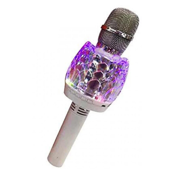 

Караоке-микрофон портативный c LED-подсветкой DM Q101, белый