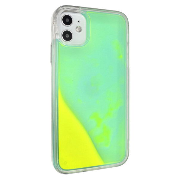 

Чехол-накладка DK Silicone Liquid Neon Sand для Apple iPhone 11 (green-yellow)