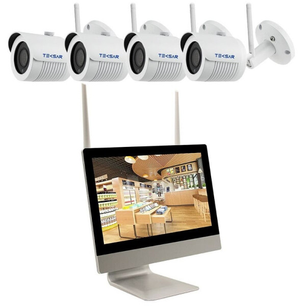 

Комплект видеонаблюдения Tecsar Wi-Fi IP 4OUT 2MEGA