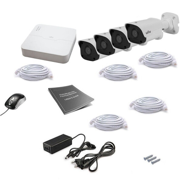 

Комплект видеонаблюдения Uniview IP 4OUT 4MEGA