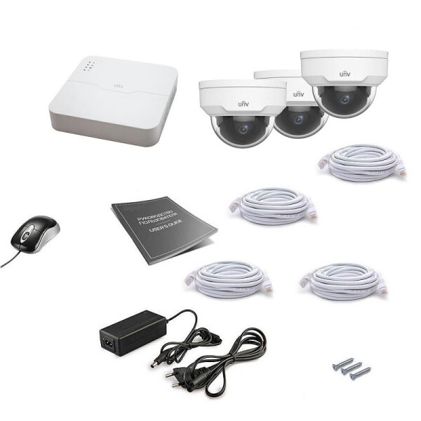 

Комплект видеонаблюдения Uniview IP 3DOME 2MEGA