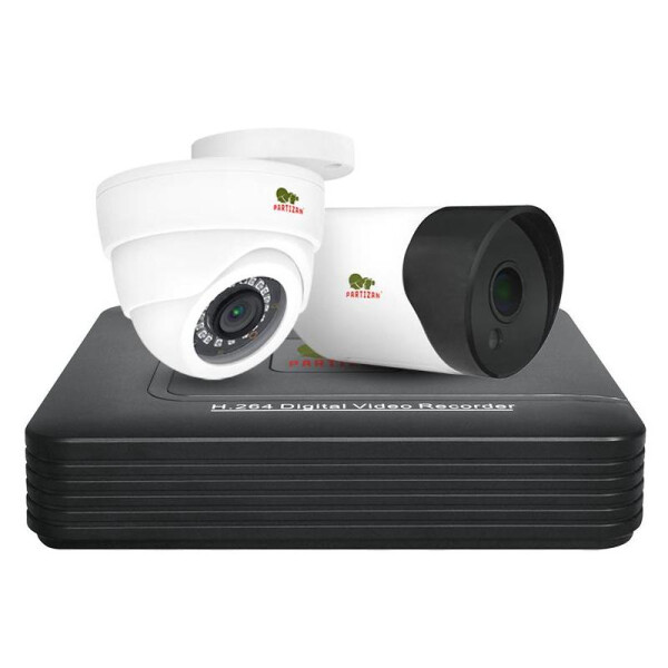 

Комплект видеонаблюдения Partizan AHD-15 2xCAM + 1xDVR + HDD