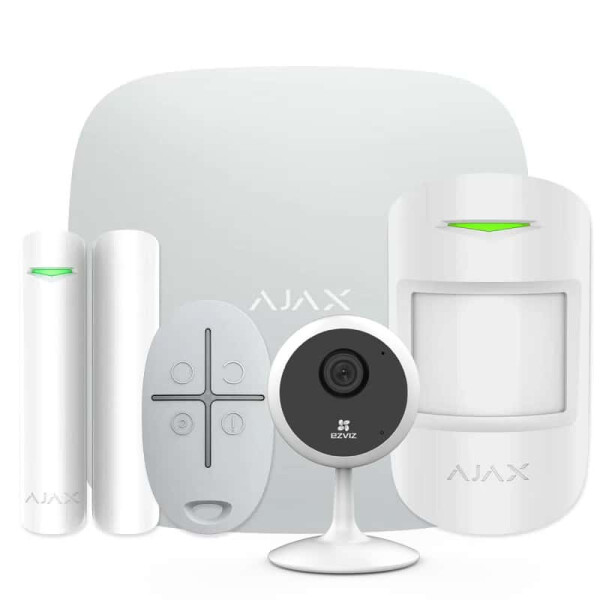 

Комплект беспроводной сигнализации Ajax StarterKit white + Wi-Fi камера 1MP-C1C