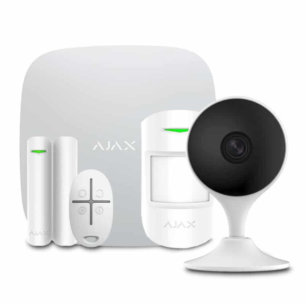 

Комплект беспроводной сигнализации Ajax StarterKit white + Wi-Fi камера 2MP-C22EP