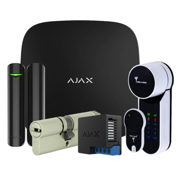 

Комплект беспроводной сигнализации Ajax StarterKit black + Mul-T-Lock Entr
