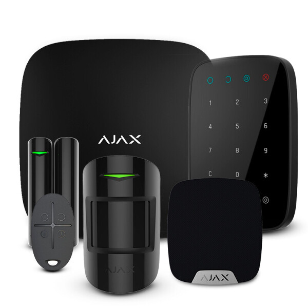 

Комплект беспроводной сигнализации Ajax StarterKit + KeyPad + HomeSiren black