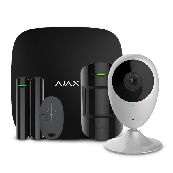 

Комплект беспроводной сигнализации Ajax StarterKit black + Wi-Fi камера 2MP-H