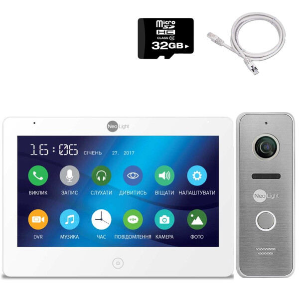 

Видеодомофон комплект Neolight HD-KIT W premium