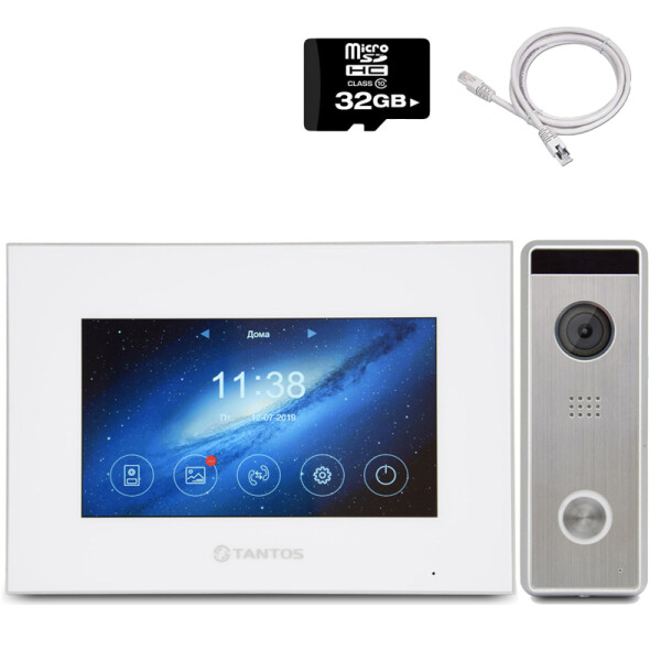 

Видеодомофон комплект Tantos HD-KIT W premium