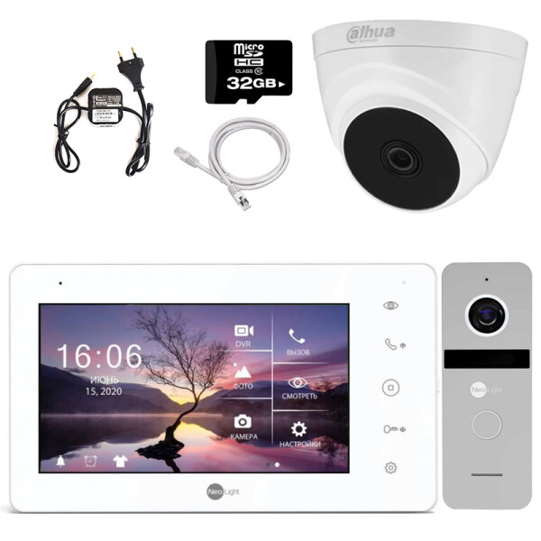

Видеодомофон комплект Neolight KIT W + CAM standart