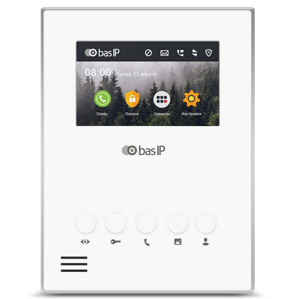 

Видеодомофон BAS-IP AU-04LA white