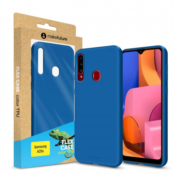 

Чехол для мобильного телефона MakeFuture Flex Case (Soft-touch TPU) Samsung A20s Blue (MCF-SA20SBL)