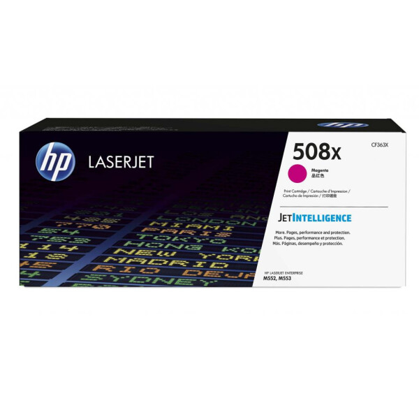 

Картридж HP CLJ 508X Magenta M552dn/M553dn/n/x (CF363X)