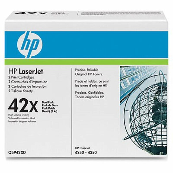 

HP LJ 42XD 4250/4350 DUAL PACK (Q5942XD)