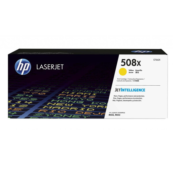 

Картридж HP CLJ 508X Yellow M552dn/M553dn/n/x (CF362X)