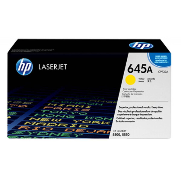 

Картридж HP CLJ 645A yellow, для 5500/5550 series (C9732A)