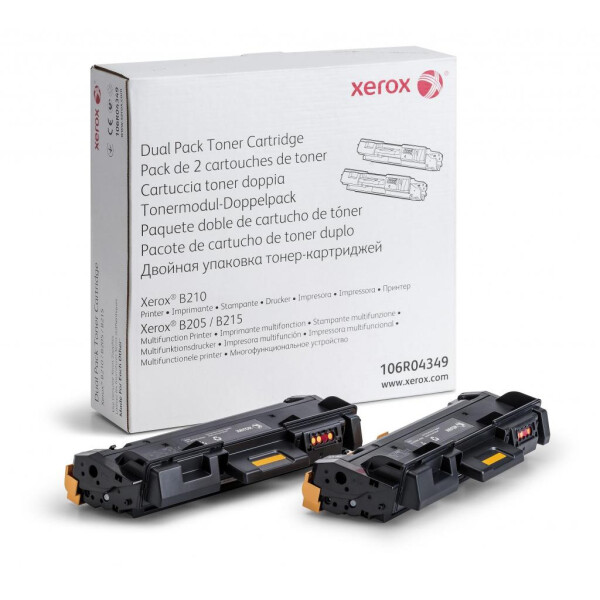 

Тонер-картридж XEROX B205/B210/B215 Black 2x3K (106R04349)