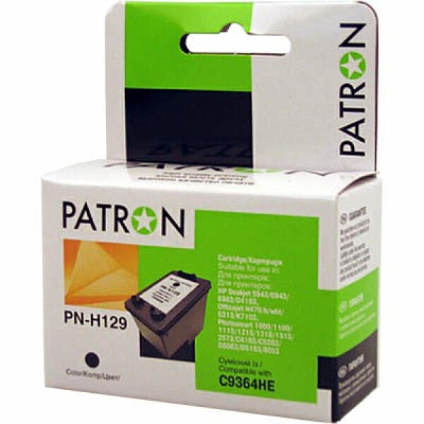 

Картридж PATRON для HP PN-H129 BLACK (C9364HE) (CI-HP-C9364HE-B-PN)