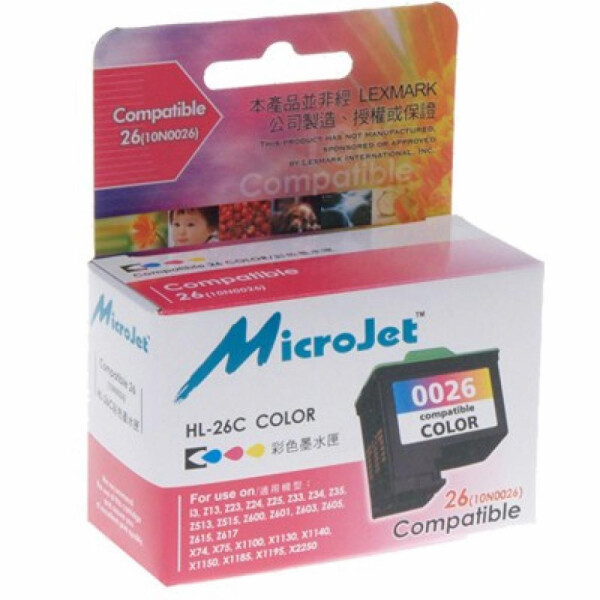 

Картридж MicroJet LEXMARK Z13/23/33 Col (10N0026) (HL-26C)