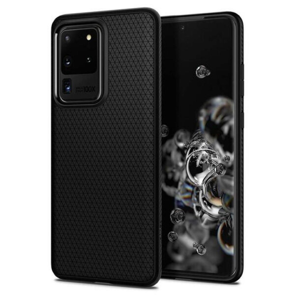 

Чехол для мобильного телефона Spigen Galaxy S20+ Liquid Air, Matte Black (ACS00754)