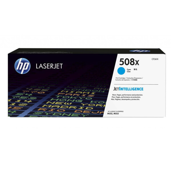 

Картридж HP CLJ 508X Cyan M552dn/M553dn/n/x (CF361X)