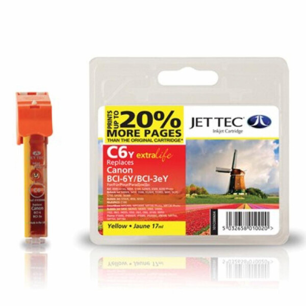 

Картридж Jet Tec CANON BCI-3/BCI-6 Yellow (110C000604)