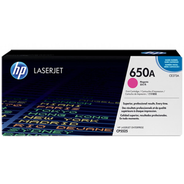 

Картридж HP CLJ 650A magenta /CP5525 (CE273A)