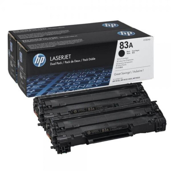 

Картридж HP LJ 83A Black Dual Pack (CF283AF)