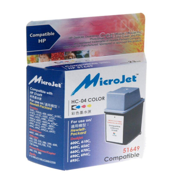 

Картридж MicroJet для HP №49 Color (HC-04)
