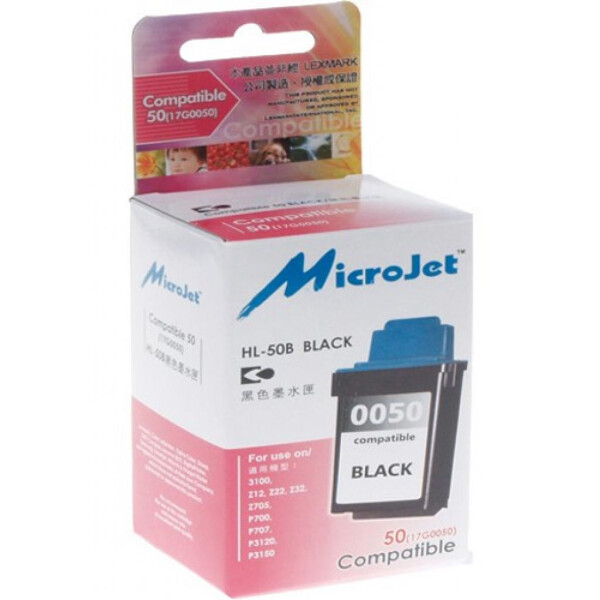 

Картридж MicroJet LEXMARK Z12/22/32 (17G0050) Black (HL-50B)