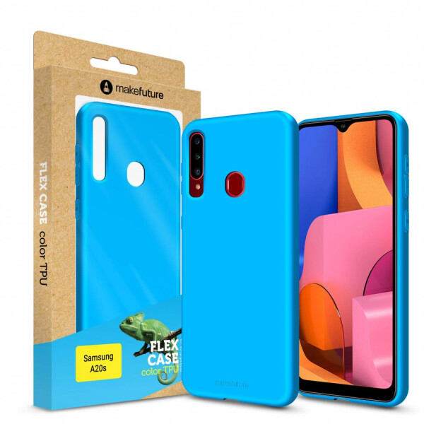 

Чехол для мобильного телефона MakeFuture Flex Case (Soft-touch TPU) Samsung A20s Light Blue (MCF-SA20SLB)