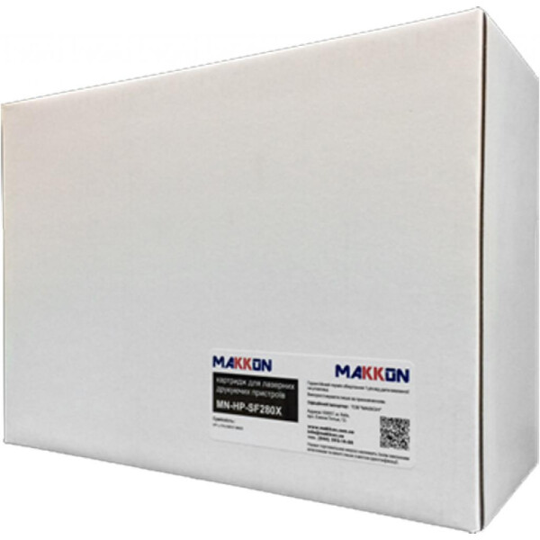 

Картридж Makkon HP LJ CF280X 6.8k Black (MN-HP-SF280X)