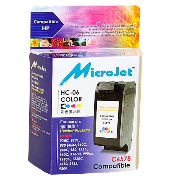 

Картридж MicroJet для HP №78 Color для HP DJ 930C/950C/970C (HC-06)