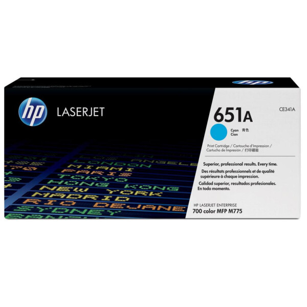 

Картридж HP CLJ 651A Cyan (CE341A)