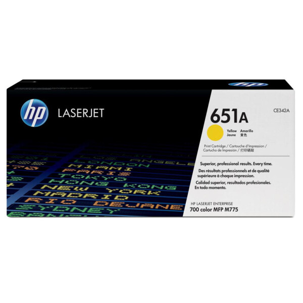 

Картридж HP CLJ 651A Yellow (CE342A)