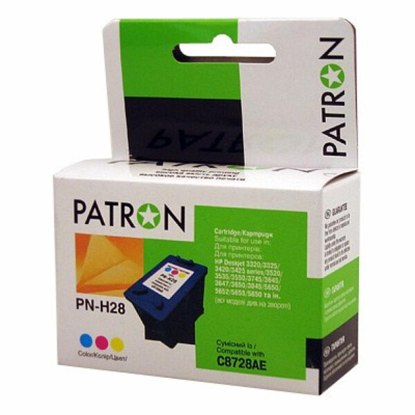 

Картридж PATRON для HP PN-H28 COLOUR (C8728AE) (CI-HP-C8728AE-C-PN)
