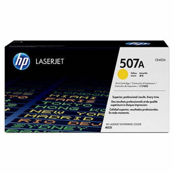 

Картридж HP CLJ 507A yellow, для Enterprise 500 Color M551 (CE402A)