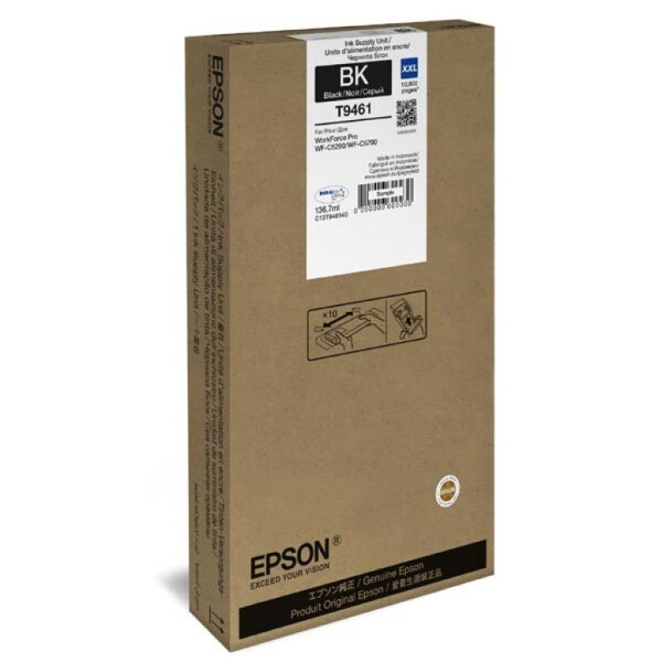 

Картридж EPSON WF Pro WF-C5290/C5790 black XXL 10K (C13T946140)